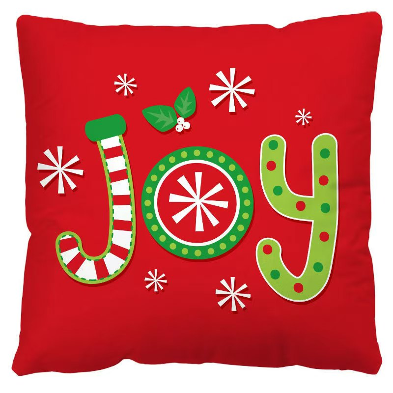 Christmas Tree Deer Snow Decoration Pillowcase Cover Home Sofa Bedroom Cushion Cover
