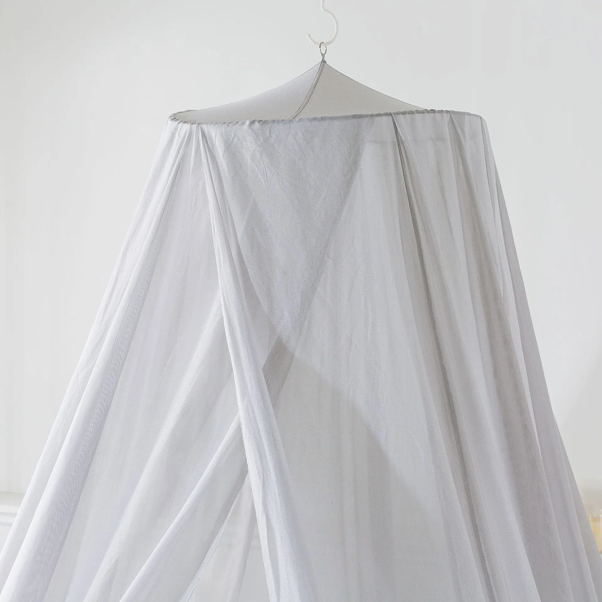Silver Cotton Emf/RF Shielding Circular Mosquito Net Bed Canopy