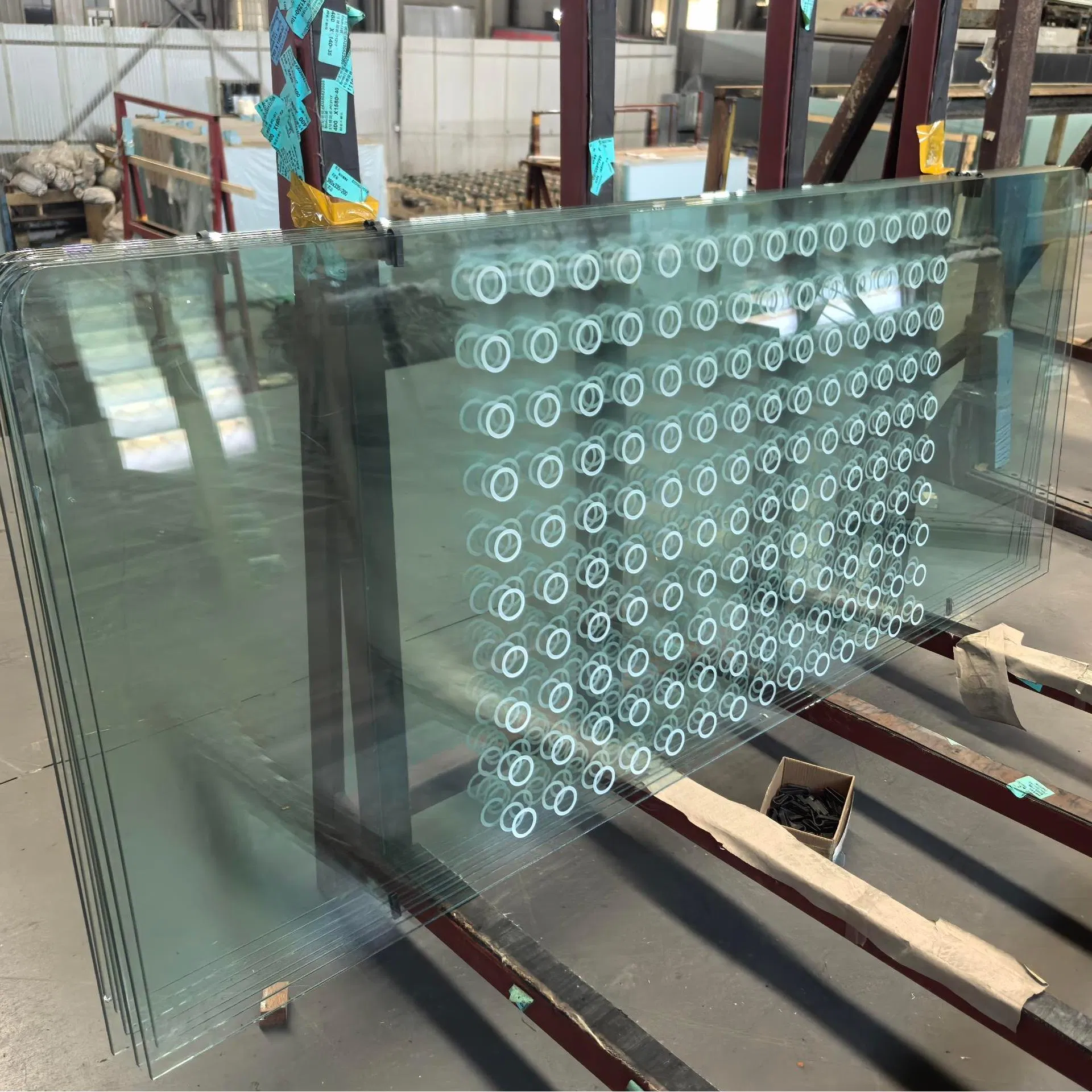 3-19mm Durable Custom Size Available Silk Screen Printed Glass for Shower Doors