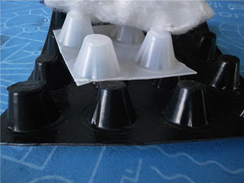 Geocomposite Drain Black Color Dimpled Plastic Drain Sheet for Underground Waterproofing