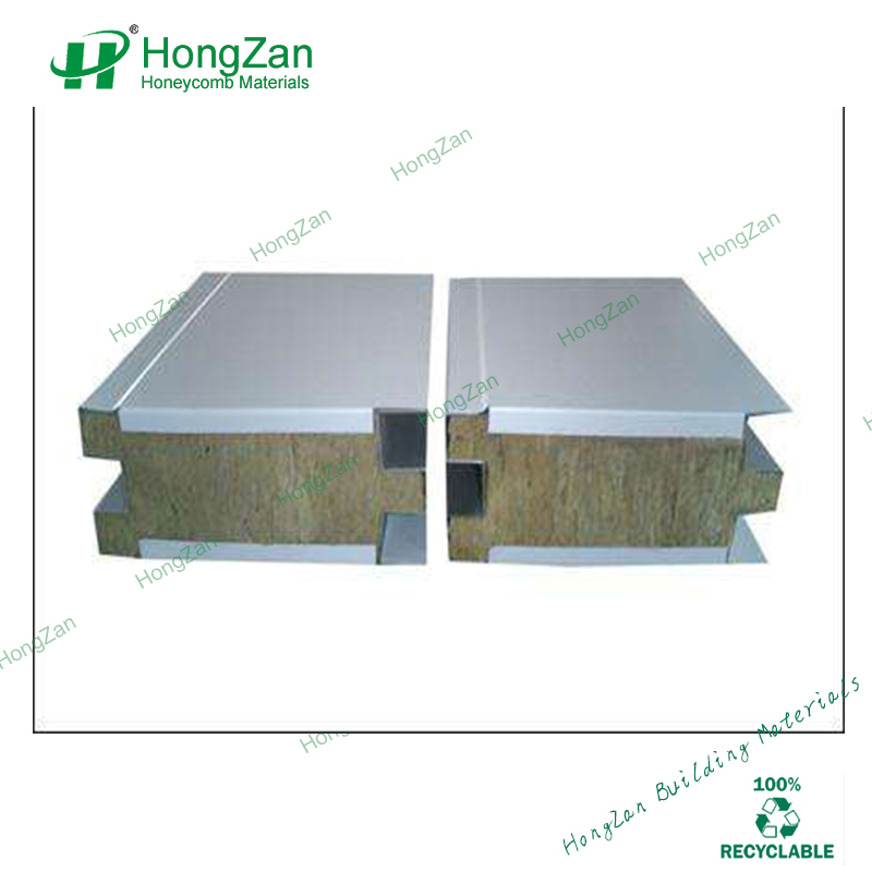 High Quality Sandwich Panel Insulated Fireproof Steel Rock Wool Sandwich Panel