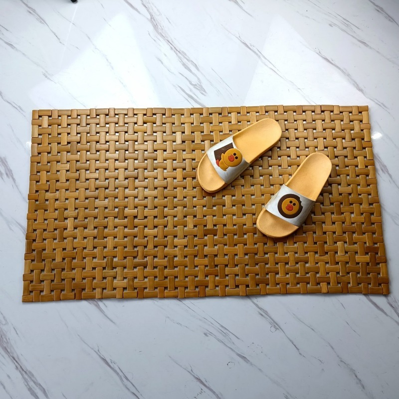 High Quality Customized Wooden Natural Bamboo Anti-Ground Pad Absorbent Anti-Slip Bathroom Mat
