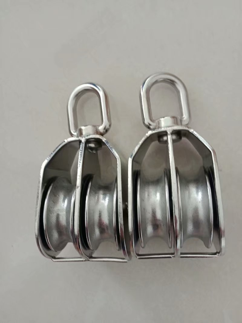 Pulley/ Single/Double/Fixed /Zinc Cast/ Nickel Plated/ Fixed Ring