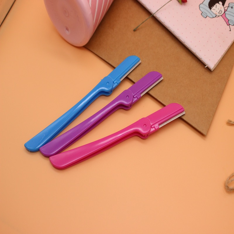 Eyebrow Shaving Knife Folding Eyebrow Trimming Knife Set Safety Protection