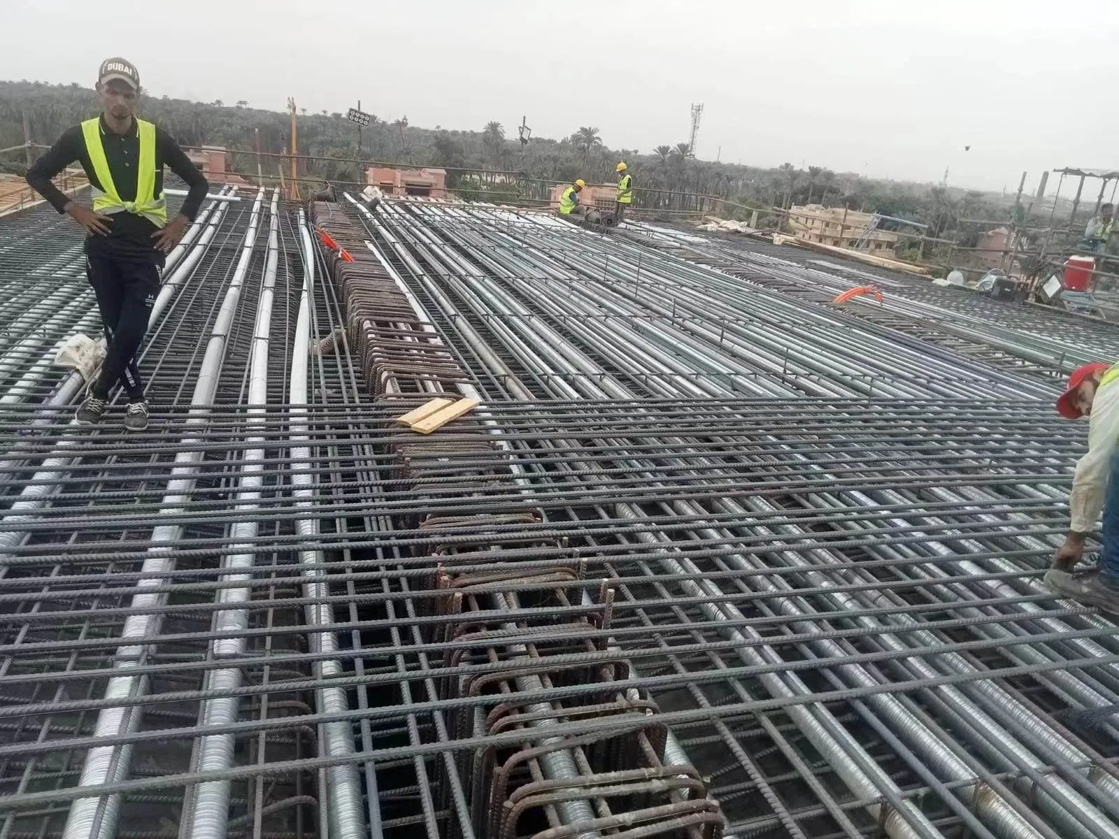 Post Tension Prestressed Round Metal Material Galvanized Corrugated Duct 65mm