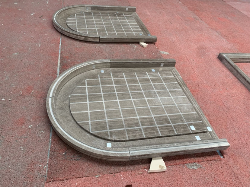 The Custom Made Anit-Slippy Marble Tiles for Bathroom Shower Flooring