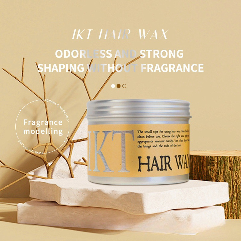 Factory Supply 130g Organic Hair Wax Pomade for Men Custom Styling Strong Hold Hypoallergenic Texturizing Effect for Curly Hair