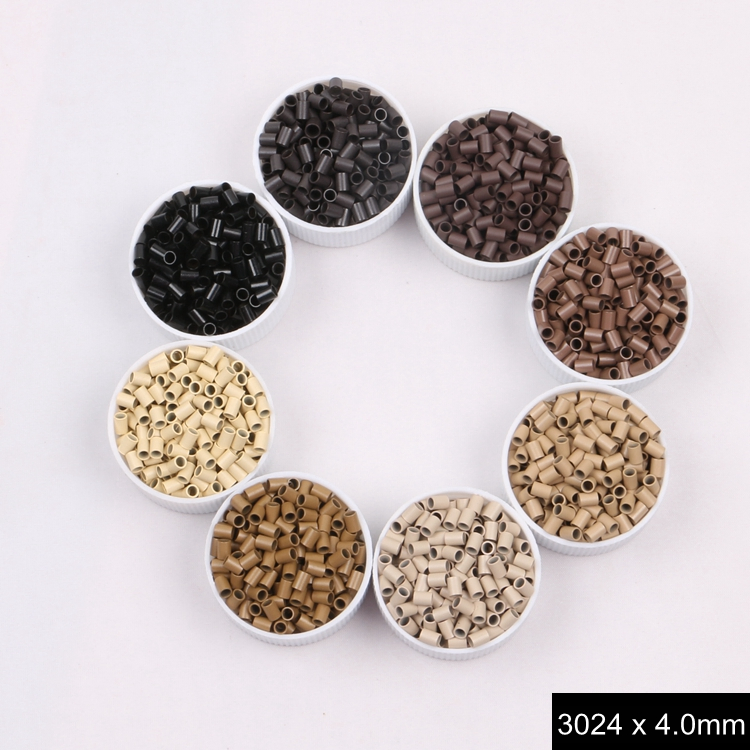 Микротрубки и кольца для наращивания волос 4.0x3.0x4.0 мм