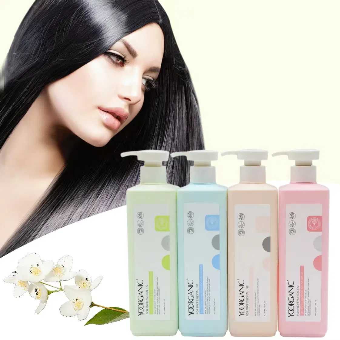 Private Label Hair Silicone-Free Shampoo Repair Hair Care Treatment Collagen Silicone-Free Organic Collagen