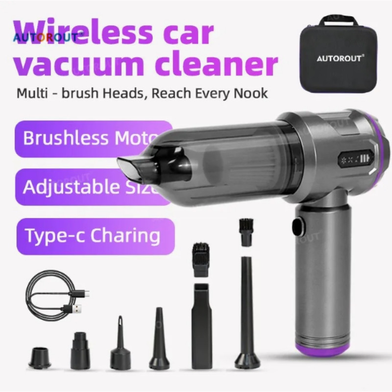 Mini Turbo Brush Vacuum Cleaner for Bookshelf & Home Decor Dusting
