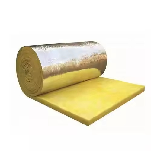 Thermal Insulation Metal Building Insulation Roof Wall Ceiling Fsk Glass Wool Rolls Fireproof Aluminum Foil Fiberglass Blanket