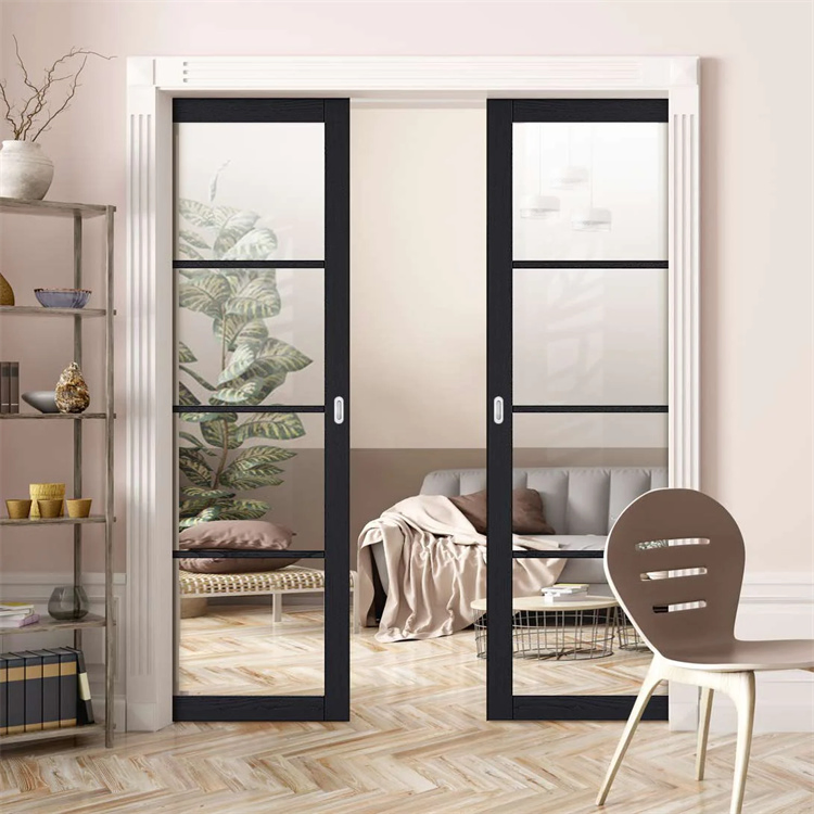 Cbmmart Wooden Door Cavity Privacy Wooden Pocket Sliding Doors