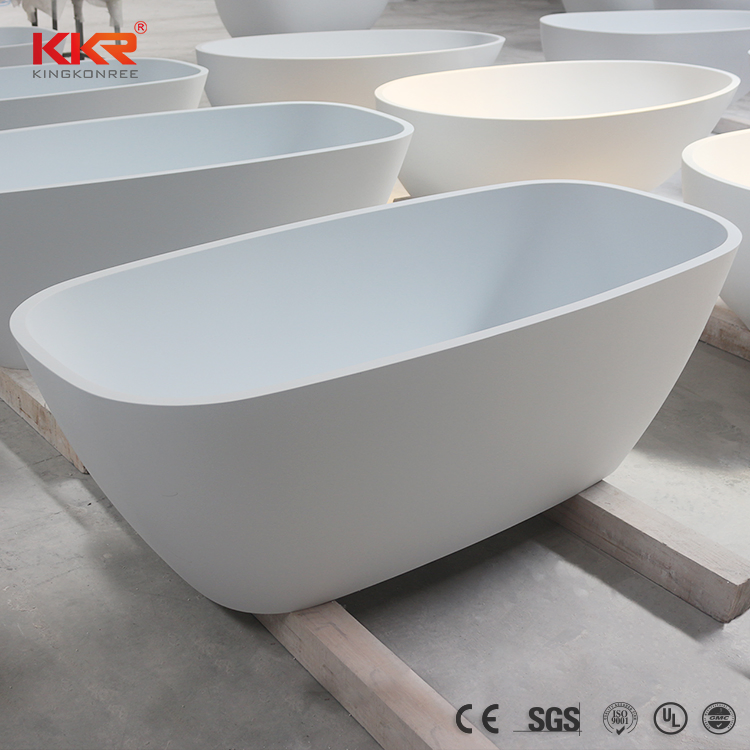 Угловая ванна из искусственного камня с гидромассажем