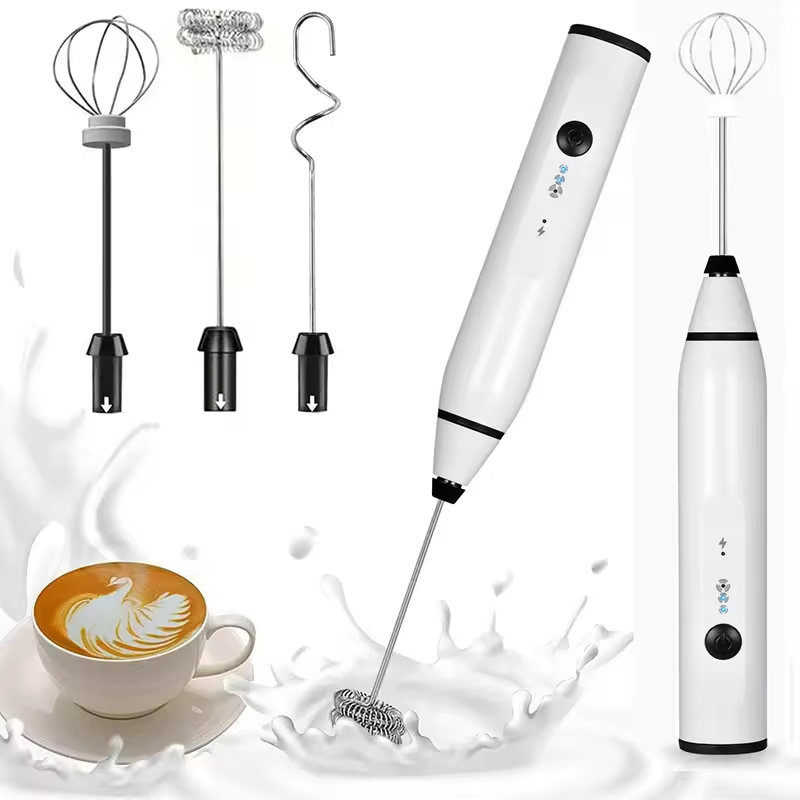 Wholesale Mini Automatic Electric Whisk Battery Powered Handheld Milk Frother for Coffee & Tea Frother