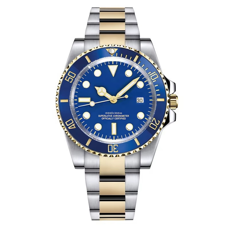 Stainless Steel 904L Watches Gold and Silver Sports Quartz Men's Watches Factory Wholesale Fashion Men's Watches