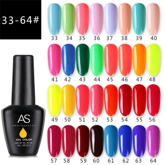 Professional Best Selling 130 Color as UV LED Color Nail Care Gel Polish/Varnish