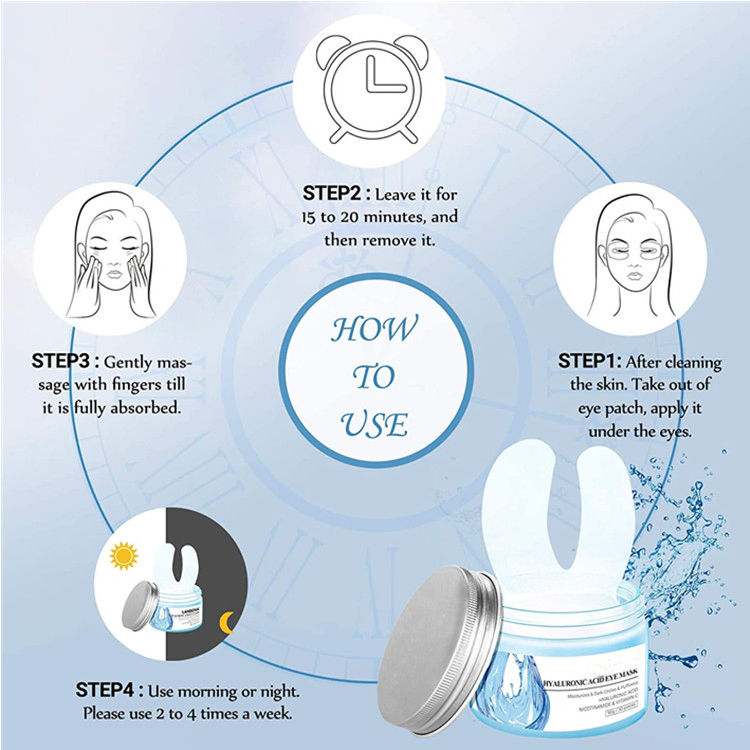 OEM/ODM Hyaluronic Acid Eye Mask Moisturizing Circle Eye Mask Patches