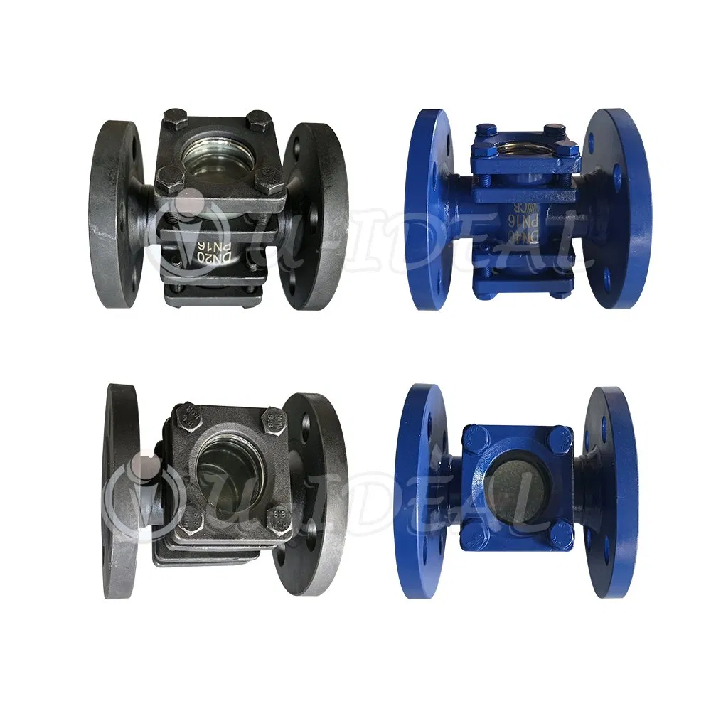 Carbon Steel / Stainless Steel Threaded Ends Flap Sight Glass Flow Indicator