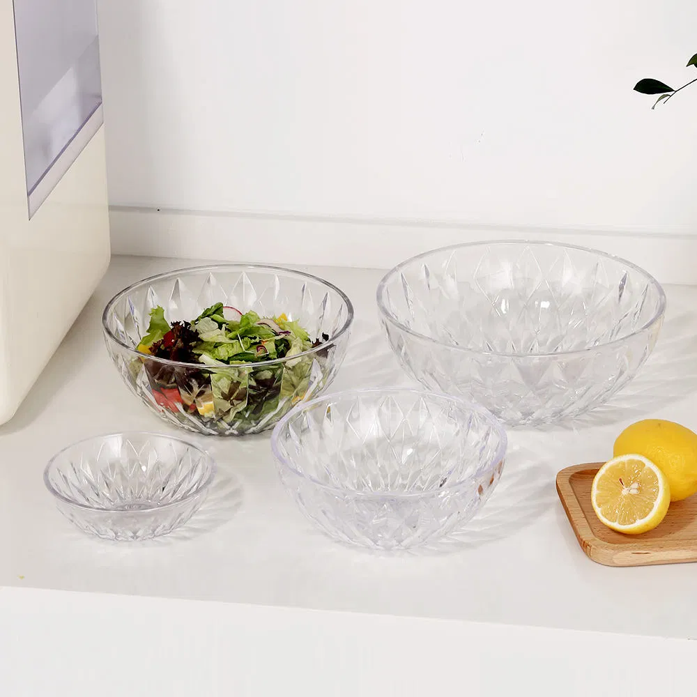Top Selling Clear Acrylic PC Salad Bowls: Several Sizes for Veggies & Fruits
