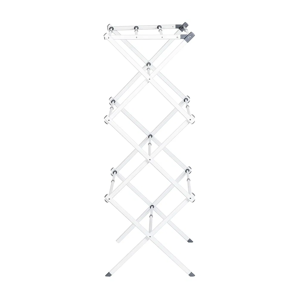 Heavy-Duty Folding Garment Rack Stainless Steel Drying Rack for Balcony