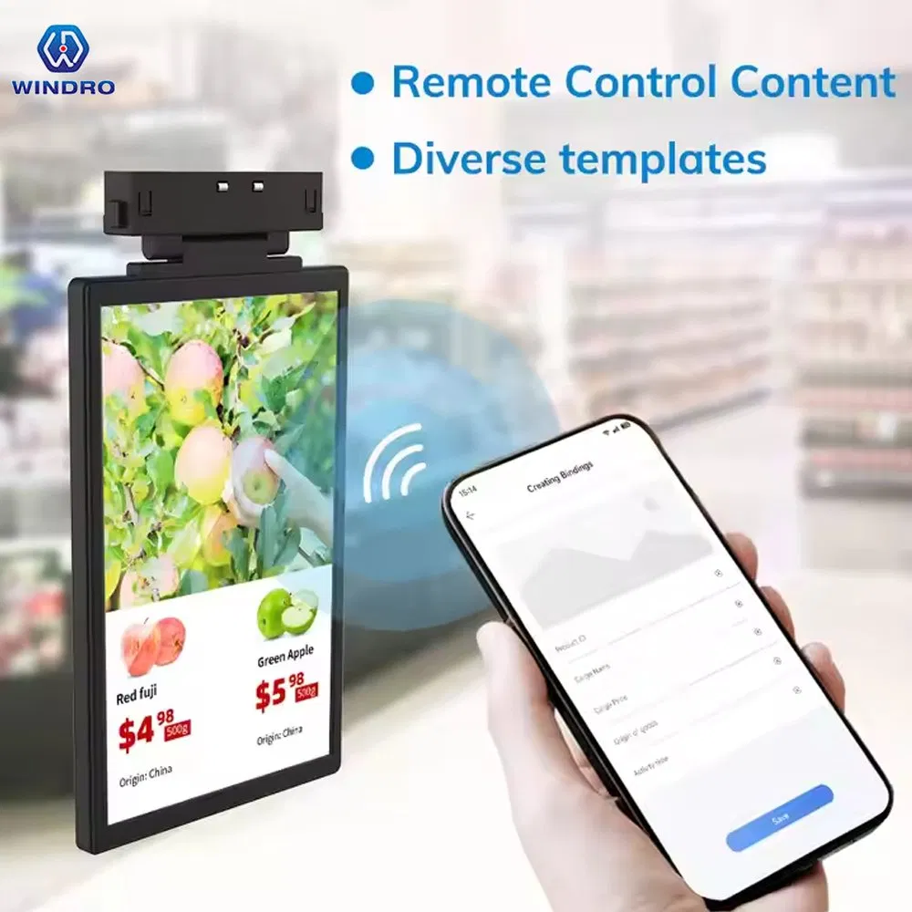 10.1 Inch TFT-LCD Full Color Electronic Shelf Label LCD Digital Display Label Fruit Supermarket Price Tag