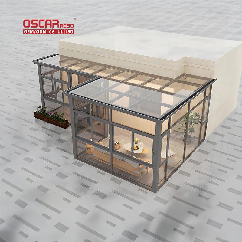 Aluminum Profile Conservatory Victorian Modern Prefab Sunroom All Season Glass House Outdoor Indoor Garden Patio Decor Sunroom