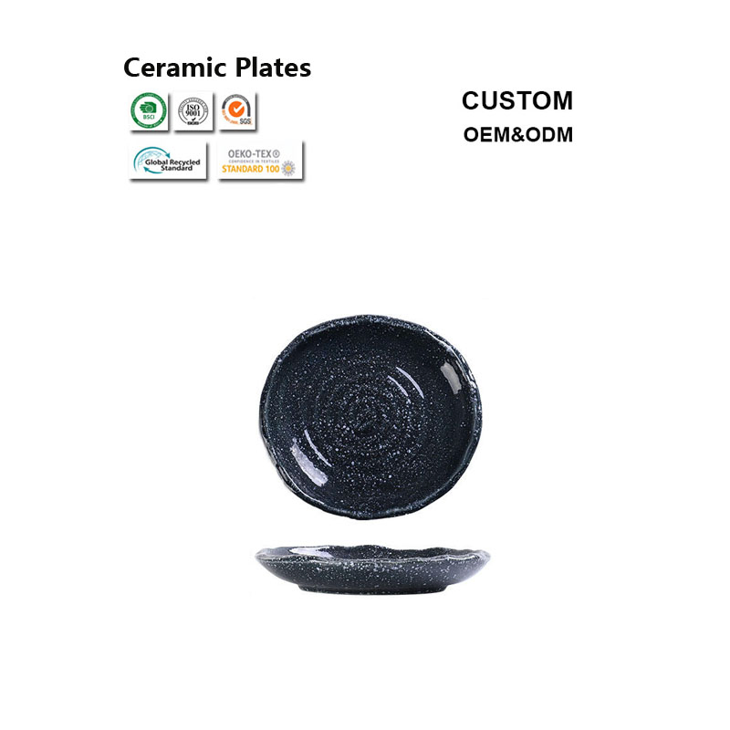 Nordic Modern Ceramic Plates Hotel Banquet Flat Plates for Pasta