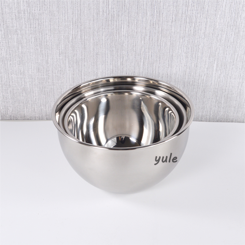 Kimchi Bowl Storage Fruit Food Serving Foldable Stainless Steel Colorful Coating France Mixing Bowl