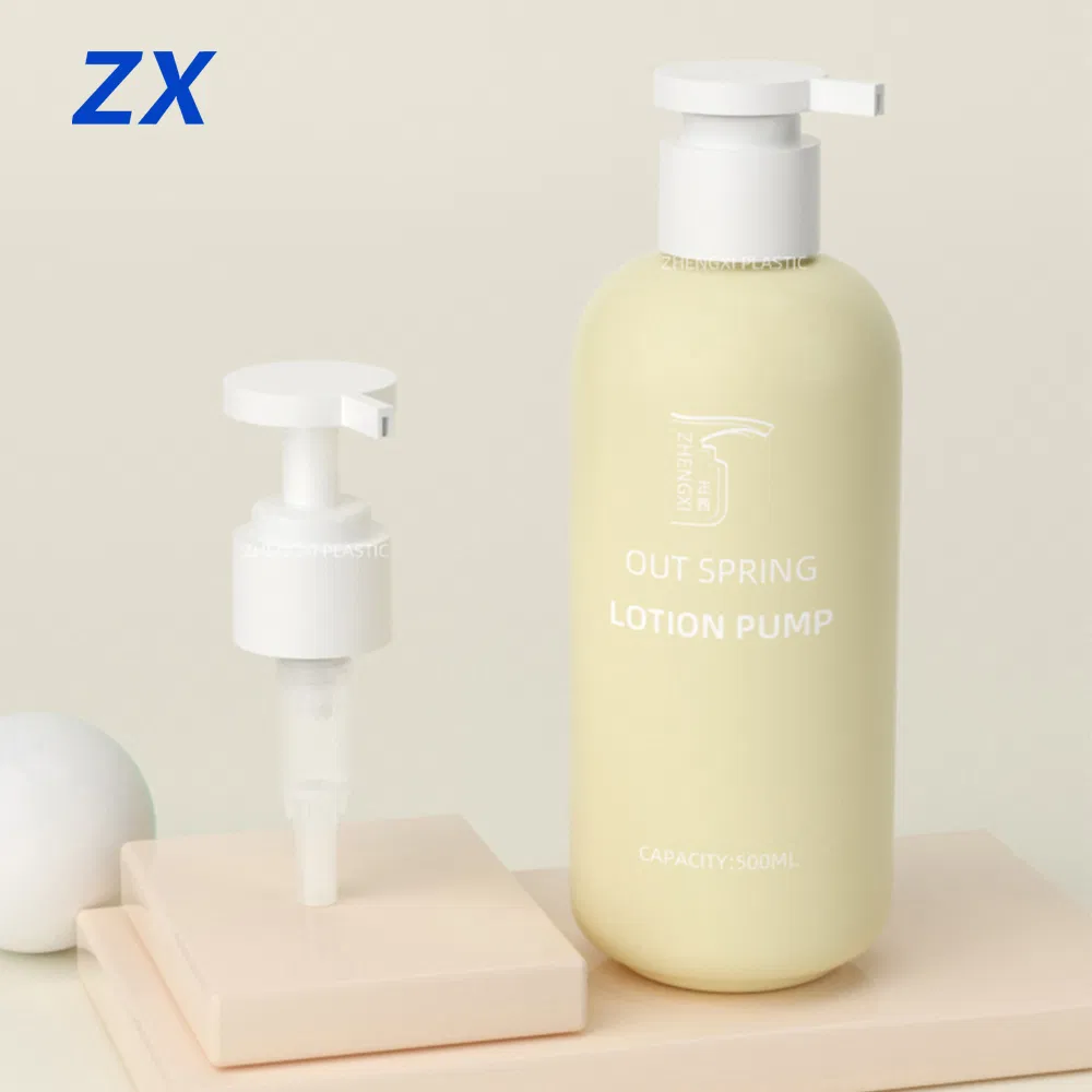 Custom Colours Body Milk Lotion Pump HDPE Plastic Cosmetic Lotion Pump