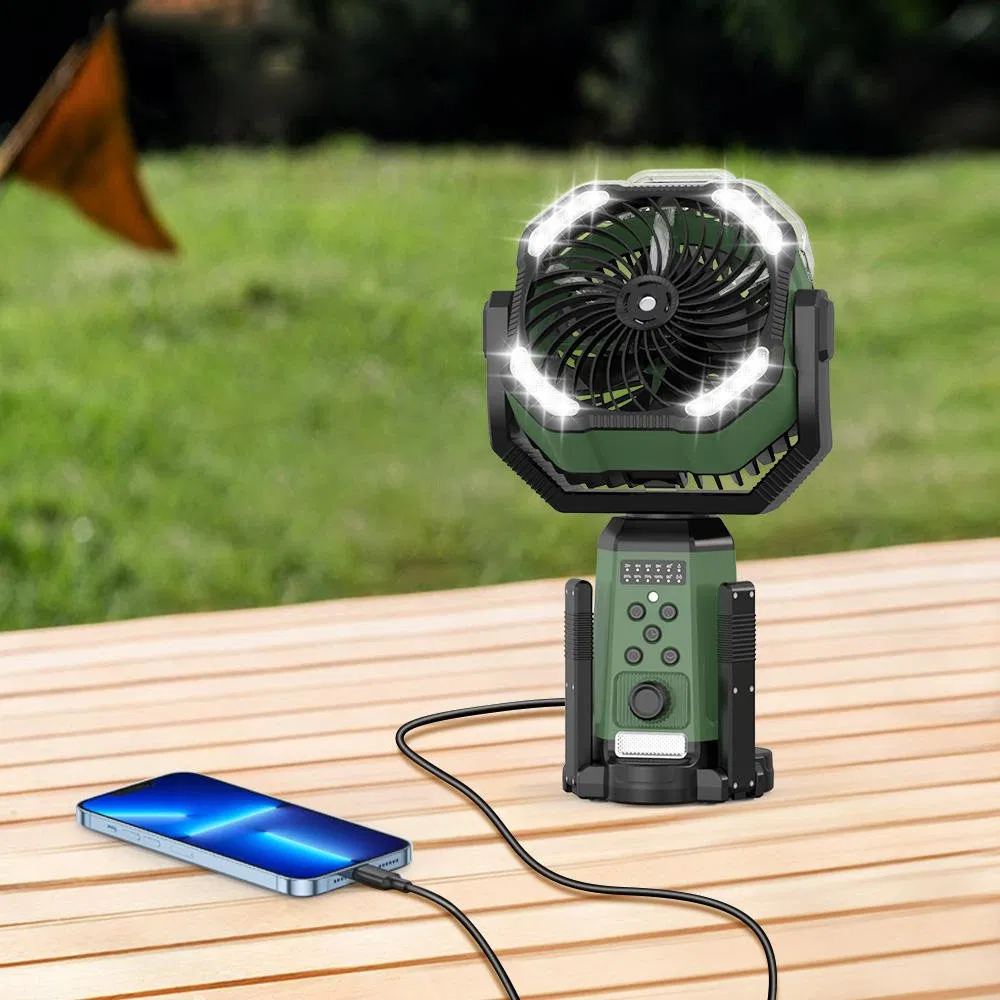 24000mAh Desk Camping Fan Smart APP Control Water Mist Auto Oscillating Timer USB Electric Retractable Outdoor Rechargeable Fan