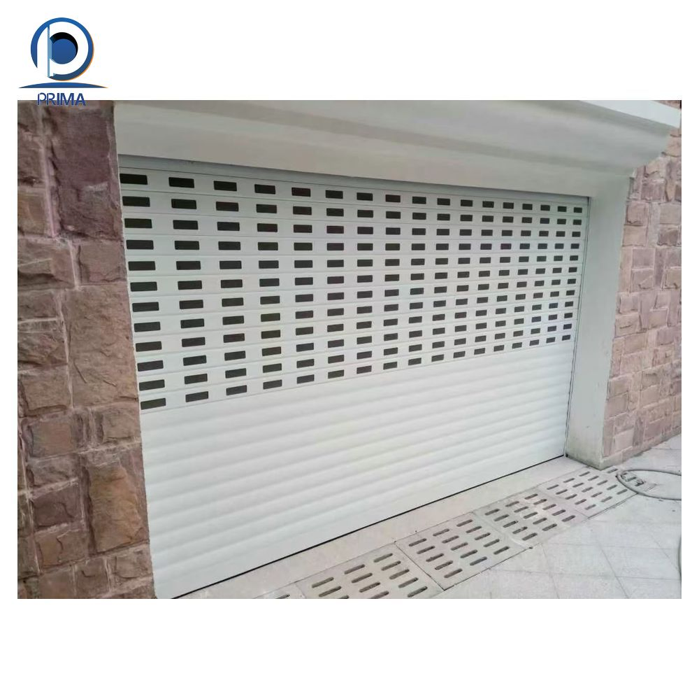 Commercial Aluminum Rolling Security Door 60mm Slats Anti Break in Design