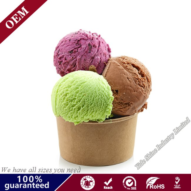 500ml Ice Cream Paper Ice Cream Bowl with Paper Lid