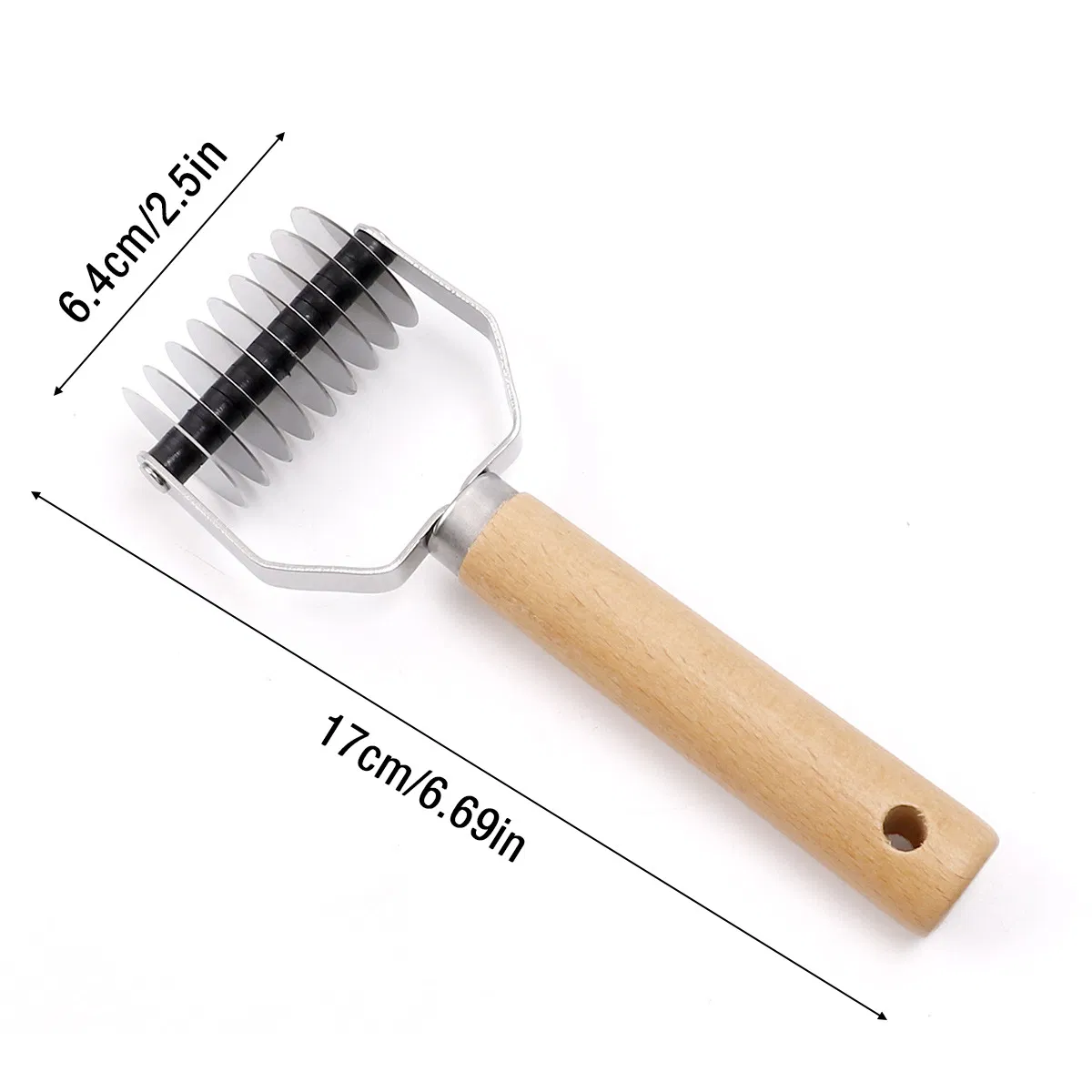 Stainless Steel Pizza Lattice Roller Pastry Cutter Roller DIY Baking Tool