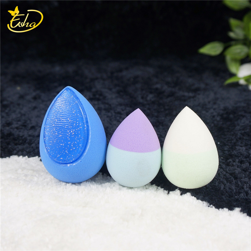 Esponja De Etiqueta De Esponjas De Maquillaje Personalizado Silicone Cosmetic Sponge Makeup Suave Con Forma