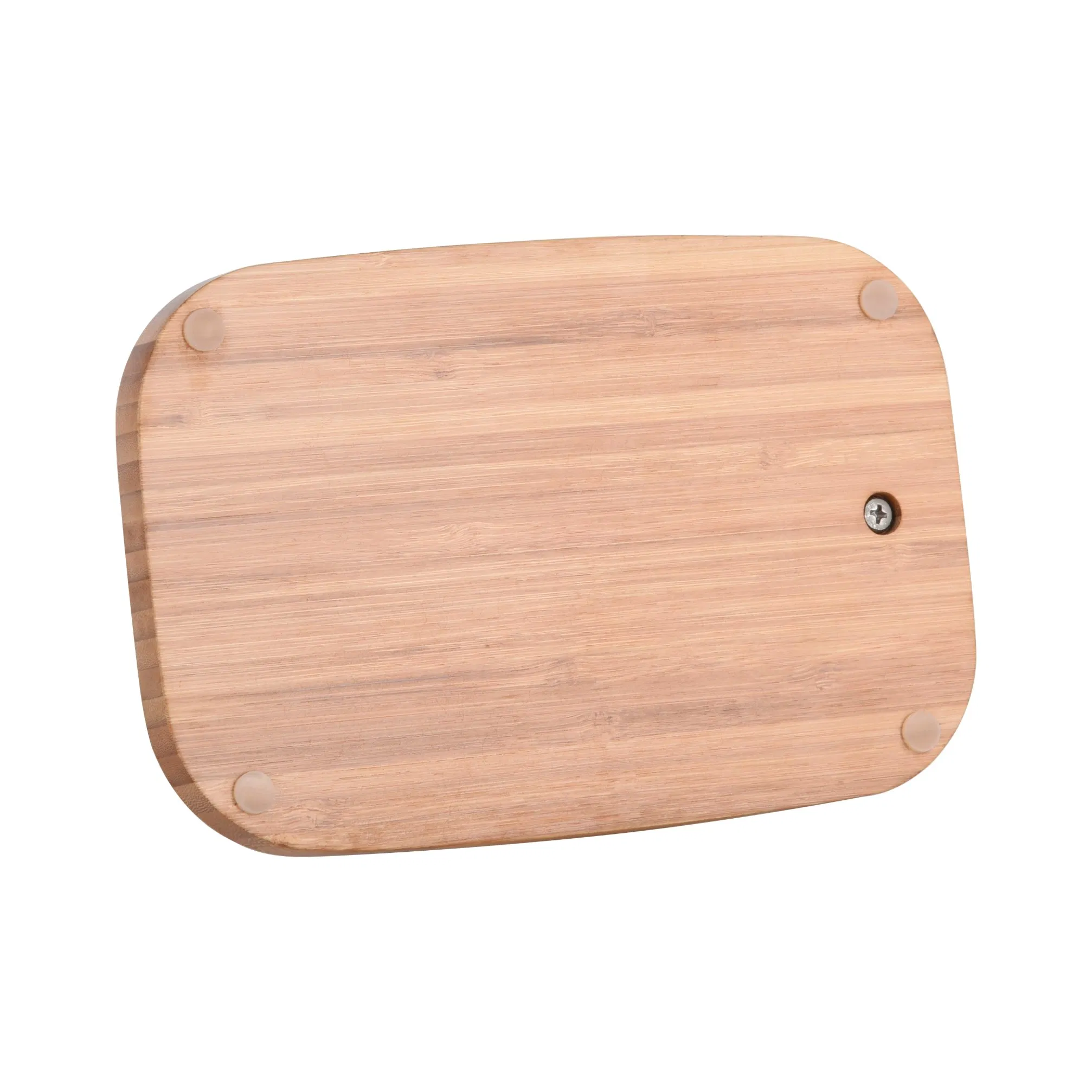Environmental Protection Desktop Storage cosmetic Bamboo Base Standing Round Makeup Mirror with Two Sides