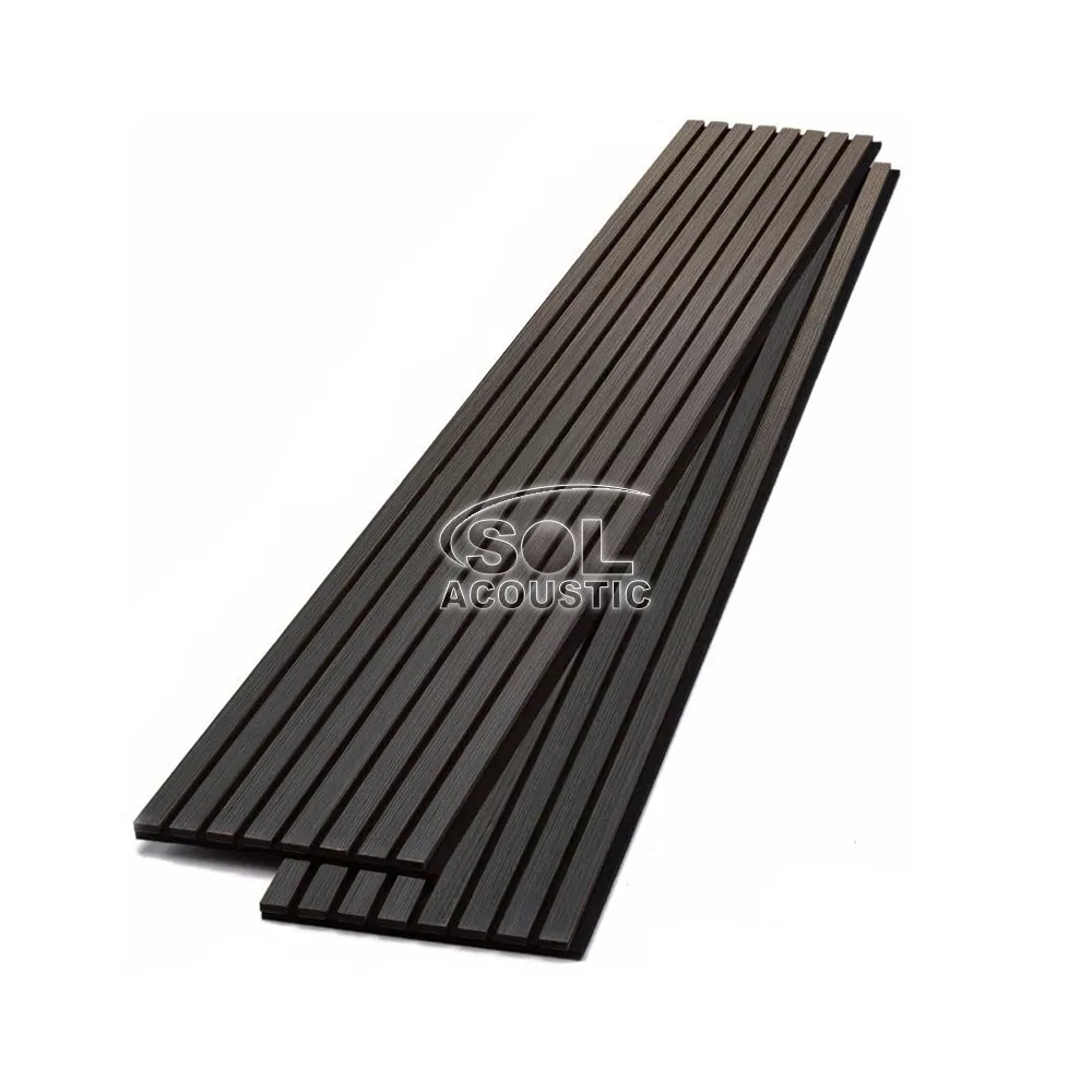 Sol Acoustic Wall Covering Wood Veneer Felt Acoustic Board Panel