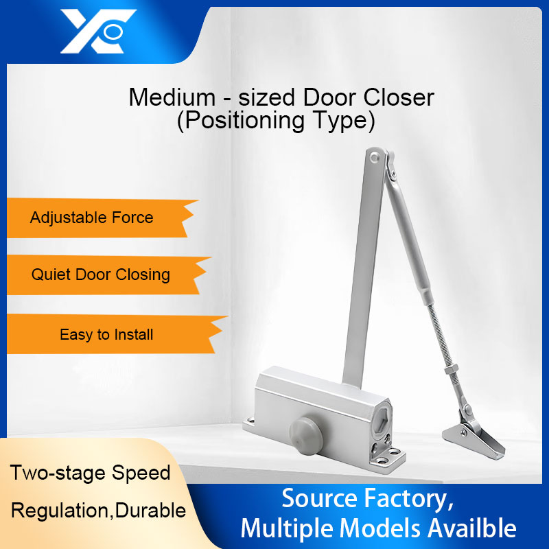 Positionable Medium 45-65kg Bearing Range Fireproof Industrial Grade Door Closer
