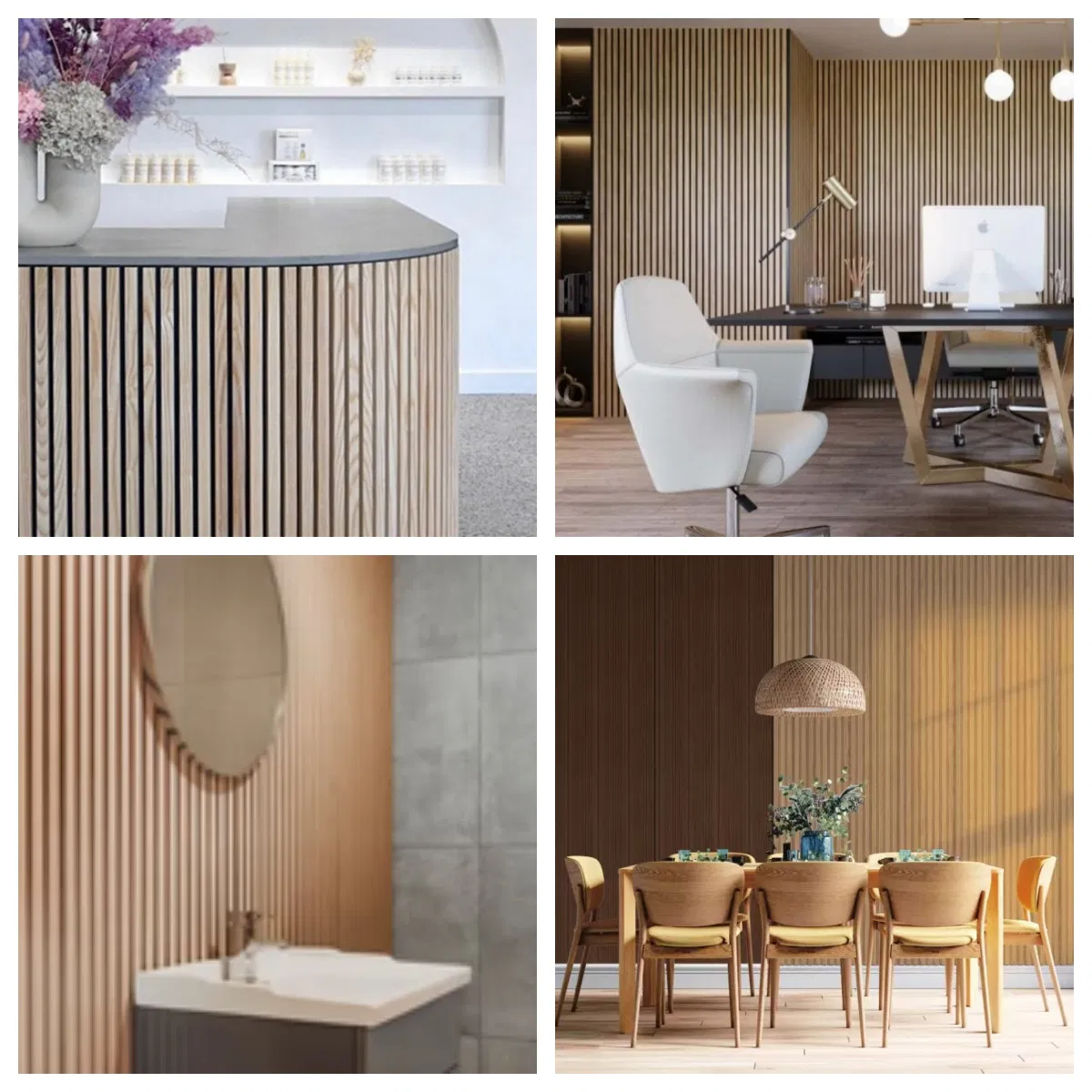 Soundproofing Acoustic Wall Panel Wooden Acoustic Panel MDF Density: 800-850kg/M3