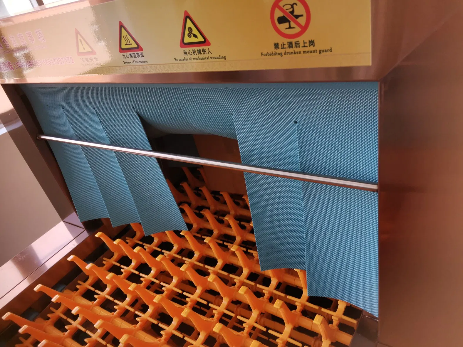 Professional Washing Machine Conveyor Commercial Hotel Dishwasher Energy Saving High Efficiency