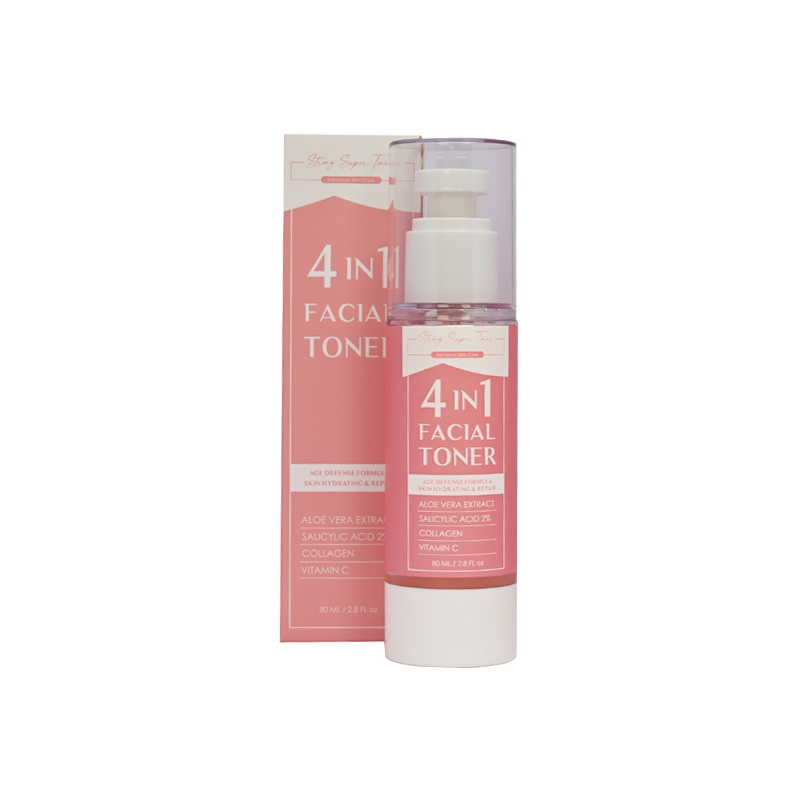 Beauty Cosmetics Private Label Clear Pores Brightening Salicylic Acid Collagen 4in1 Toner