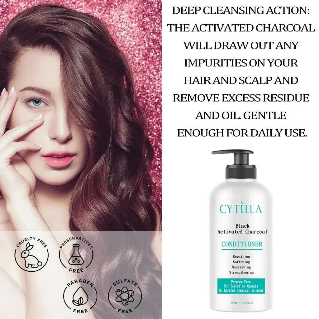 Sulfate Free Private Label Activated Charcoal Conditioner