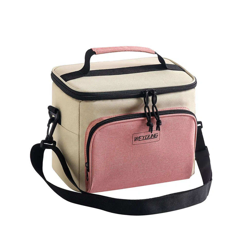 Camping Waterproof Blue Black Pink Lunch Ice Bag Outdoor Picnic Food Storage Cooler Bag Big Capacity Thermal Insulated Bags