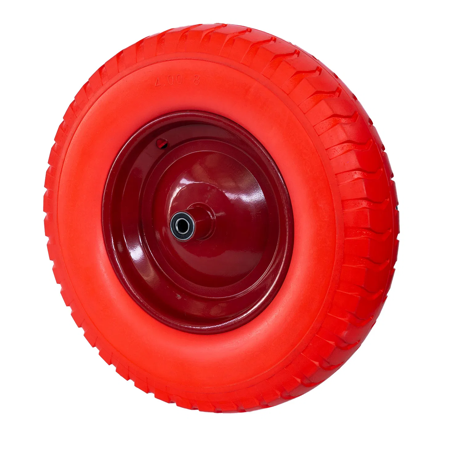 4.00-8 Flat-Free PU Wheel for Garden Cart & Trolley Solid Wheel and Accessories