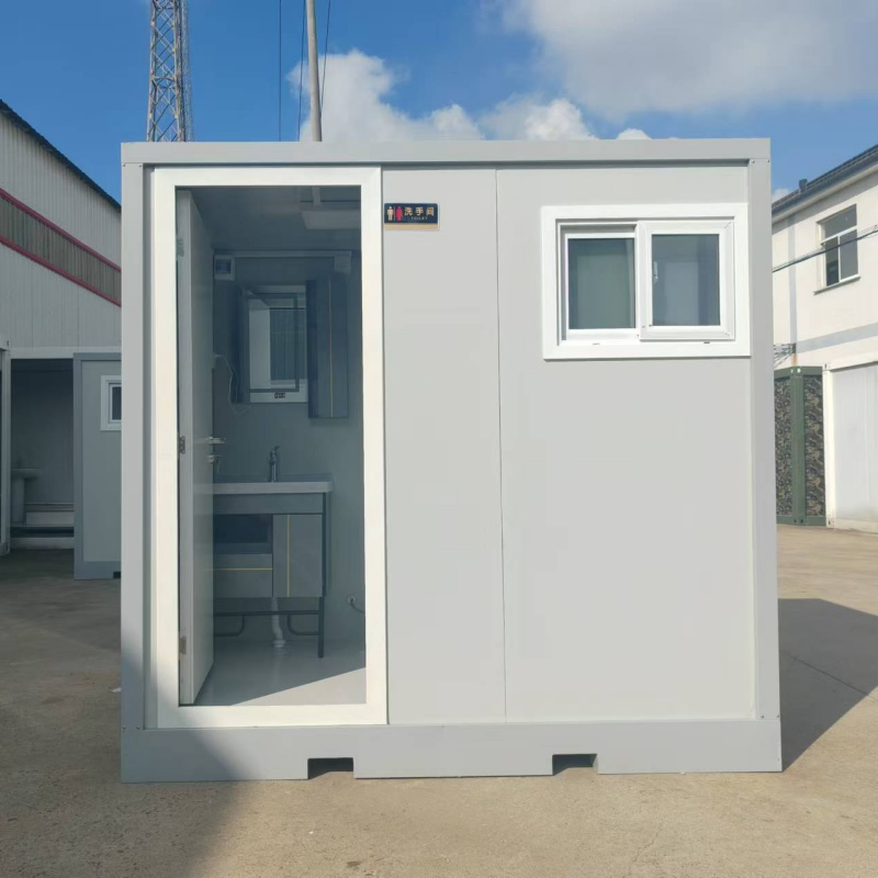 Factory Price Container Toilet Fast Flush Sink Convenient Outdoor Use Modern Essential Mobile Restroom Custom Container Sandwich