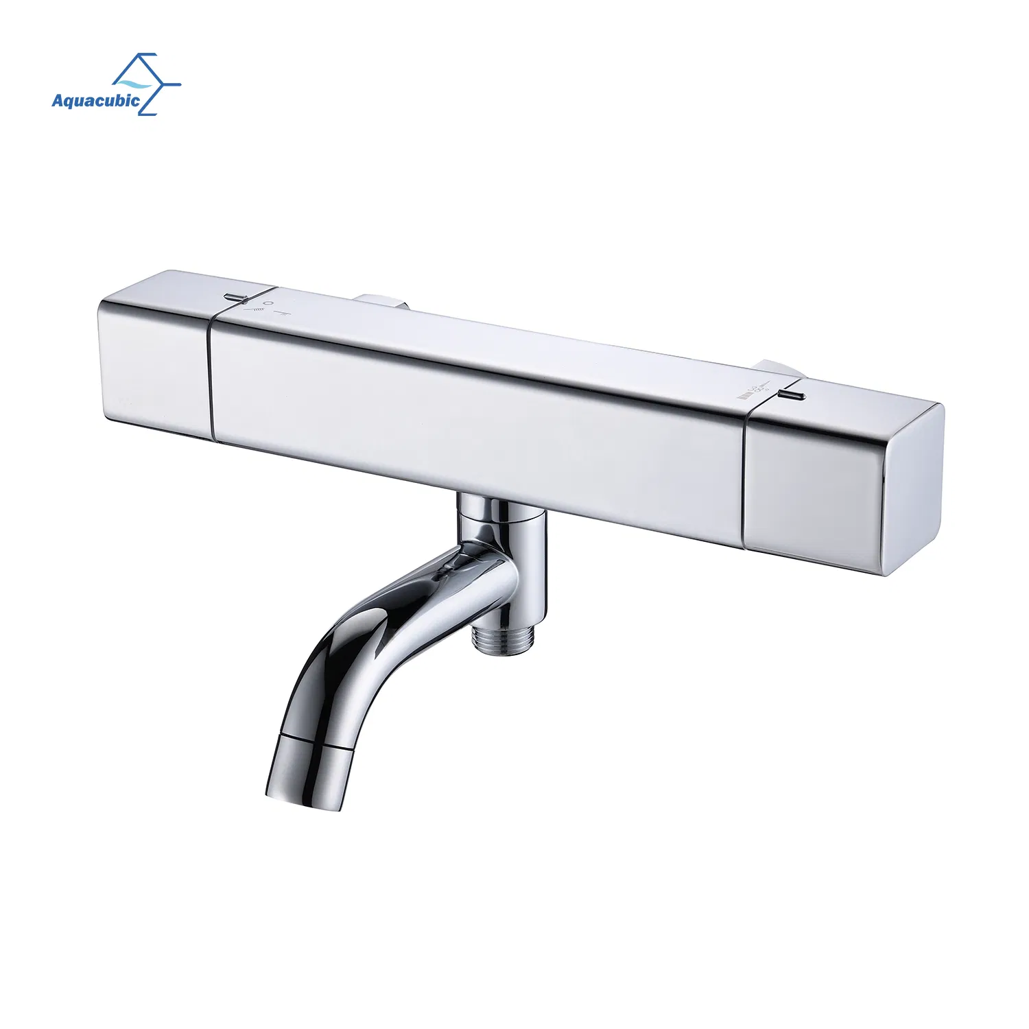Simply Bathroom Chrome Shower Mixing Valve Wall Mounted Brass Bath 38 Degree Thermostatic Shower Mixer Tap