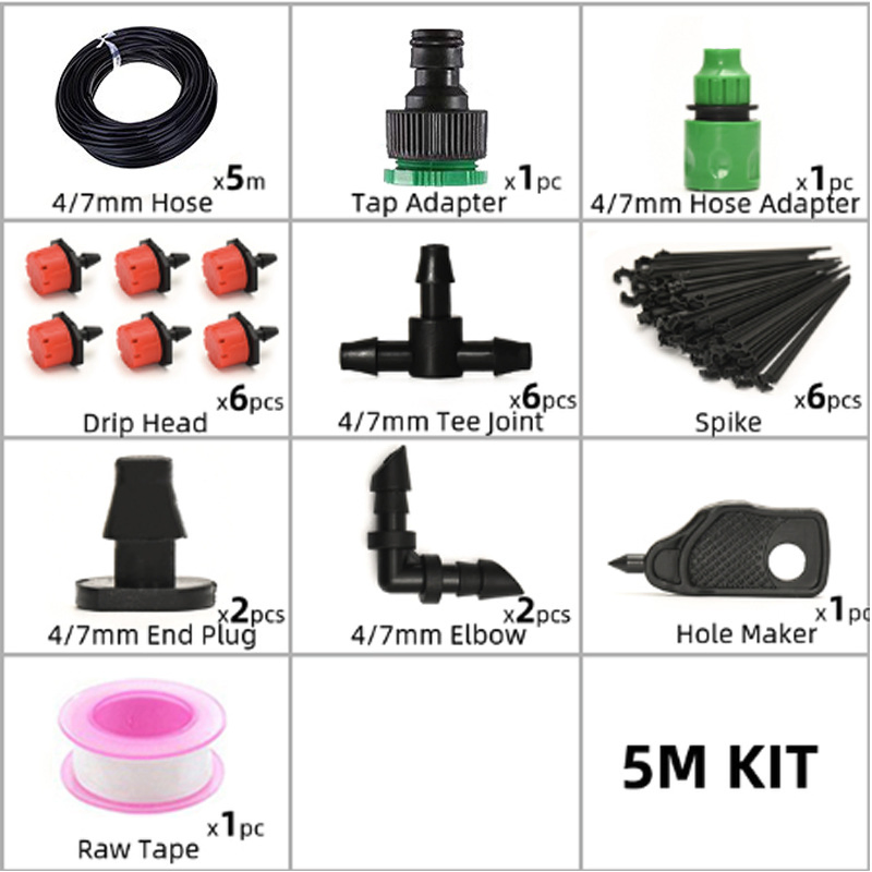 Automatic Flower Watering Suit Adjustable Irrigation System for Home Balcony Gardening Plant