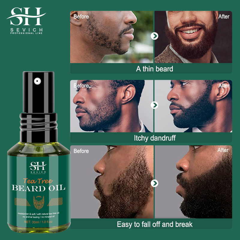 Private Label Natural Smooth Hair Oil Men Care Beard Growth Oil