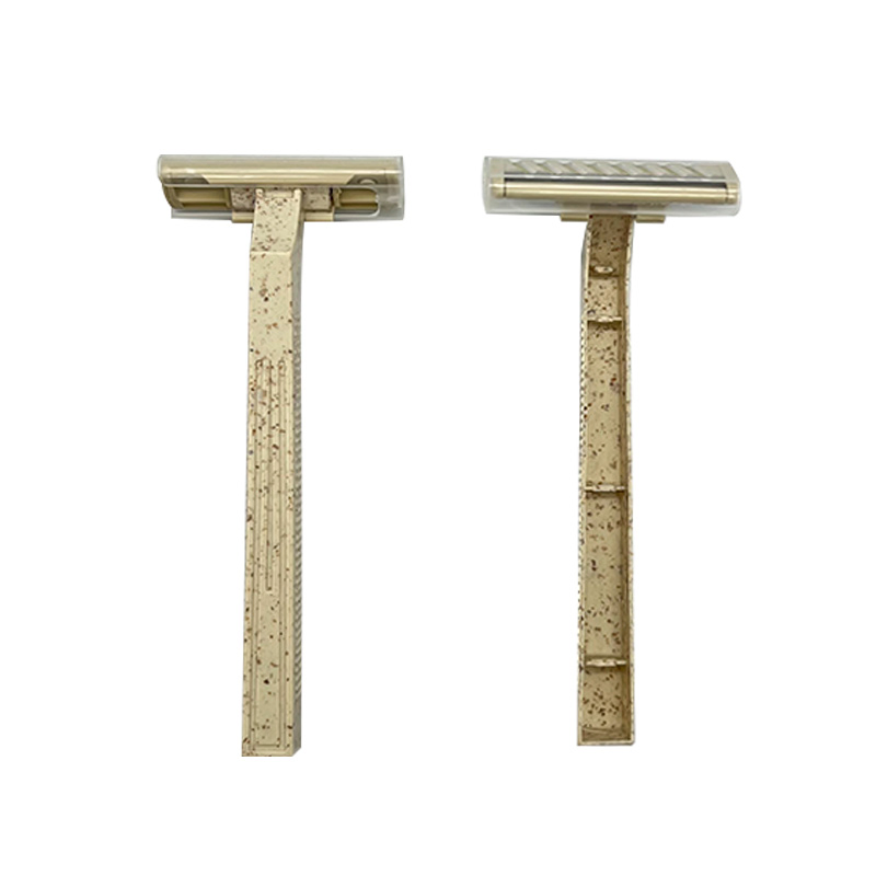 OEM Wheat Straw Disposable Razor Twin Blades Recycle Material