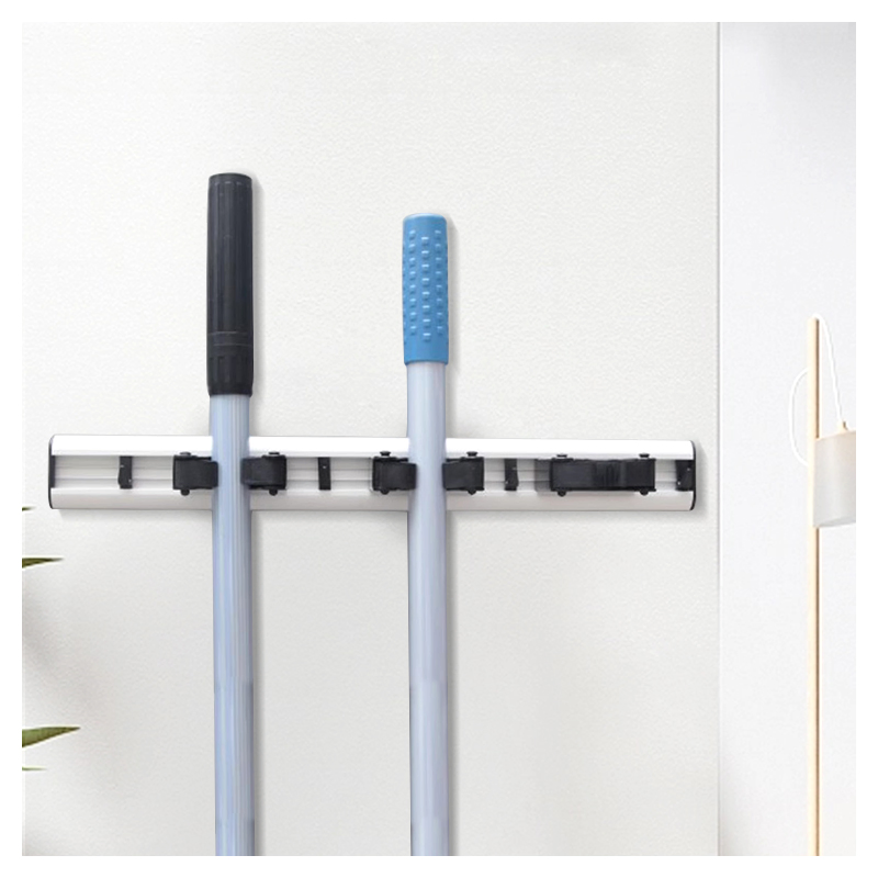 Multi-Functional Wall Mounted Holder Bathroom Mop Broom Holder Clip