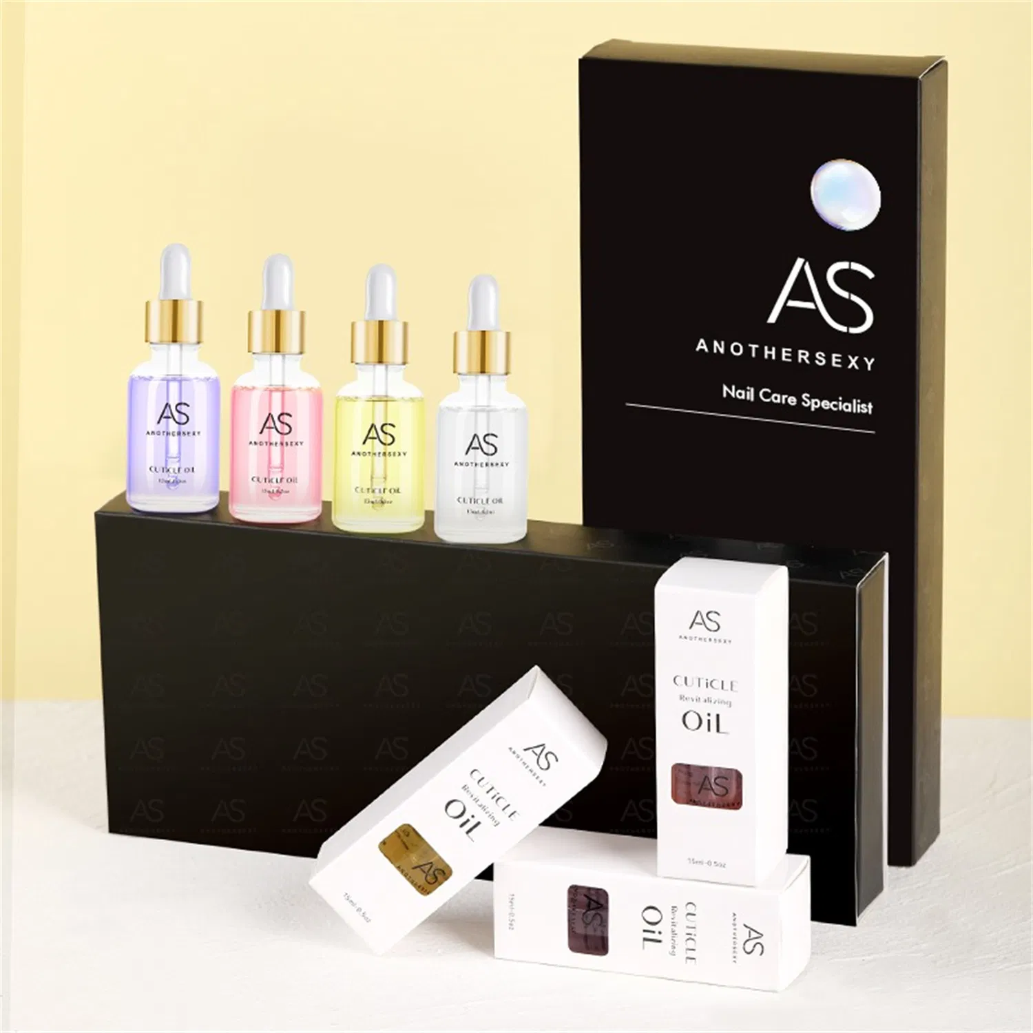 AS 15ml Cuticle Oil Bottle OEM Private Label Naturally Extracted Fruit 14 Flavors Cuticle Revitalizer Oil Moisture Nutrition Repair Cuticle Oil for Nail Art